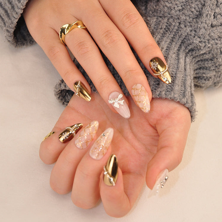 Frosted Gold Charm