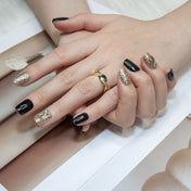 Black & Gold Glitter
