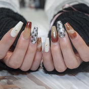 Marron et argent