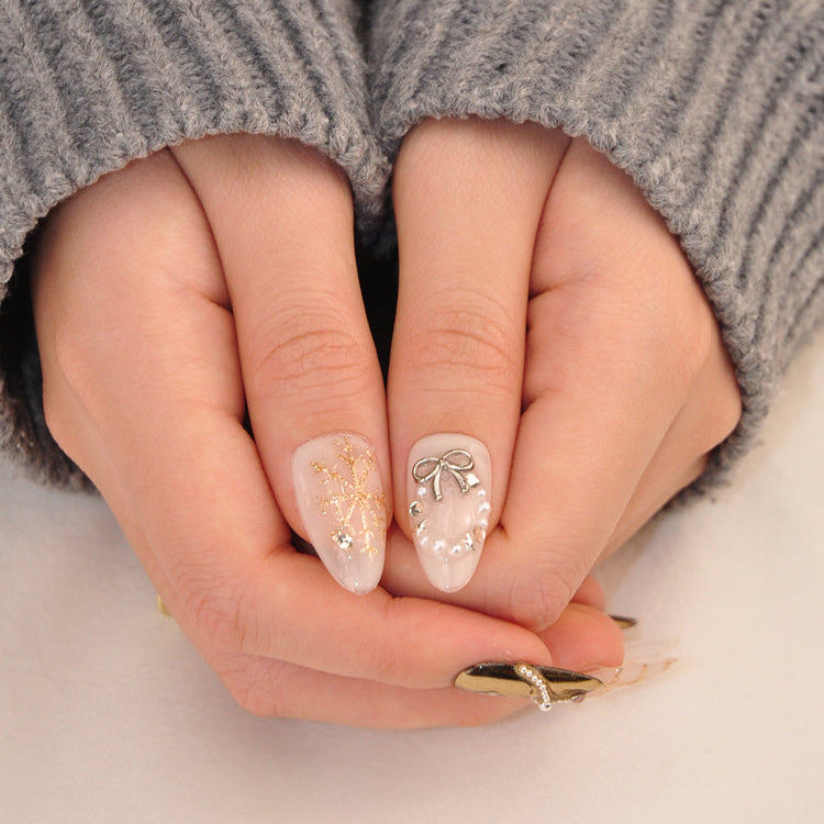 Frosted Gold Charm